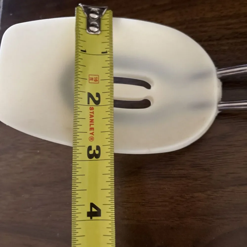 Vintage Kuchenprofi Slotted Spoon Utensil 18/10 Stainless Steel Rubber